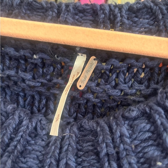 FREE PEOPLE Cruze Chunky Knit Stripe Sweater Rare SZ Small - Picture 3 of 4